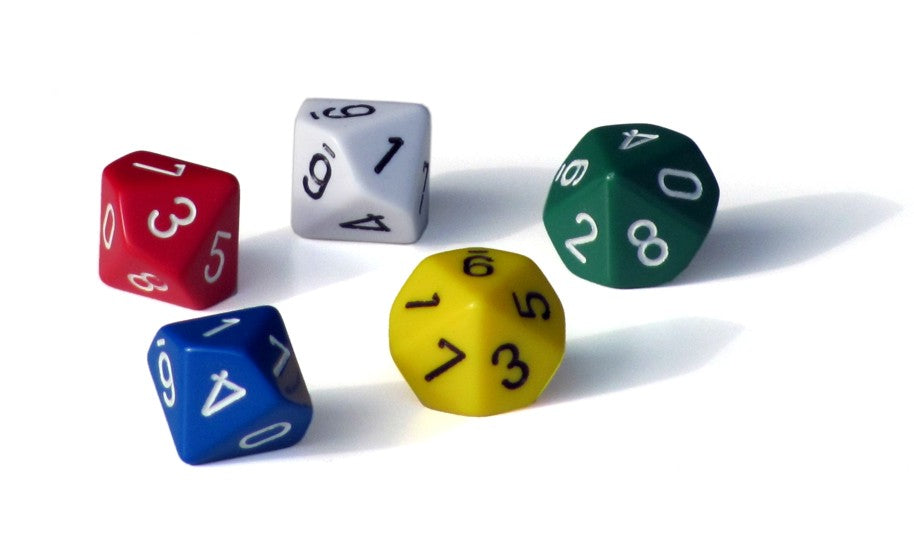 Ziffernwürfel 0-9 - Sortiment (à 10Stk)