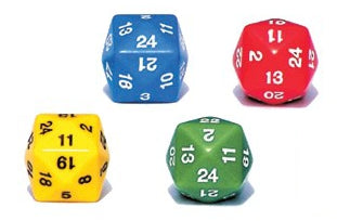 Ziffernwürfel 1-24, Einzelwürfel