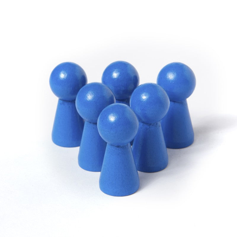 große Figurenkegel - blau (10Stk)