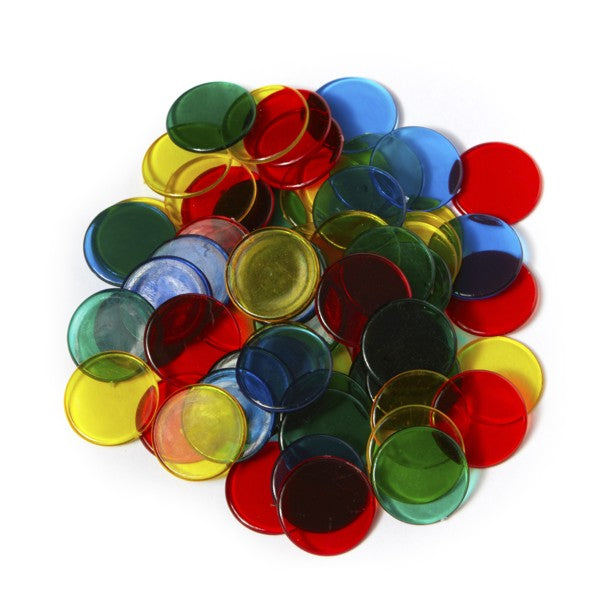 Spielmarken 2cm transparent (100Stk)