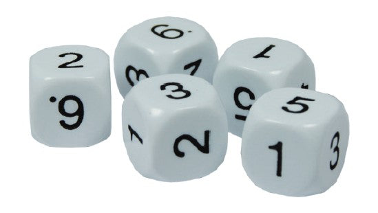 Würfelset Zahlen 1-6