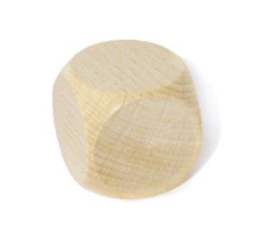 Rohholzwürfel abgerundet 25mm, 10 Stück