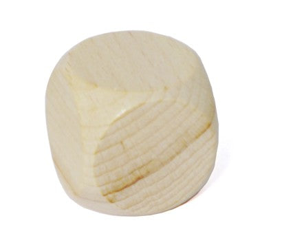 Rohholzwürfel abgerundet 30mm, 5 Stück