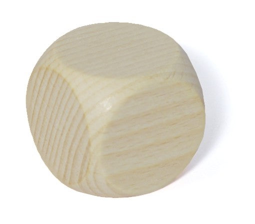 Rohholzwürfel abgerundet 40mm, 5 Stück