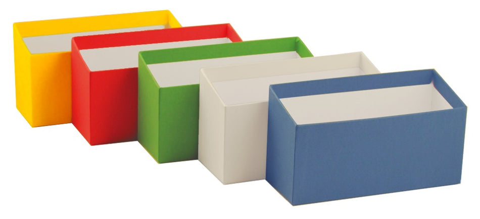 Karteibox A6 quer - Einzelfarben