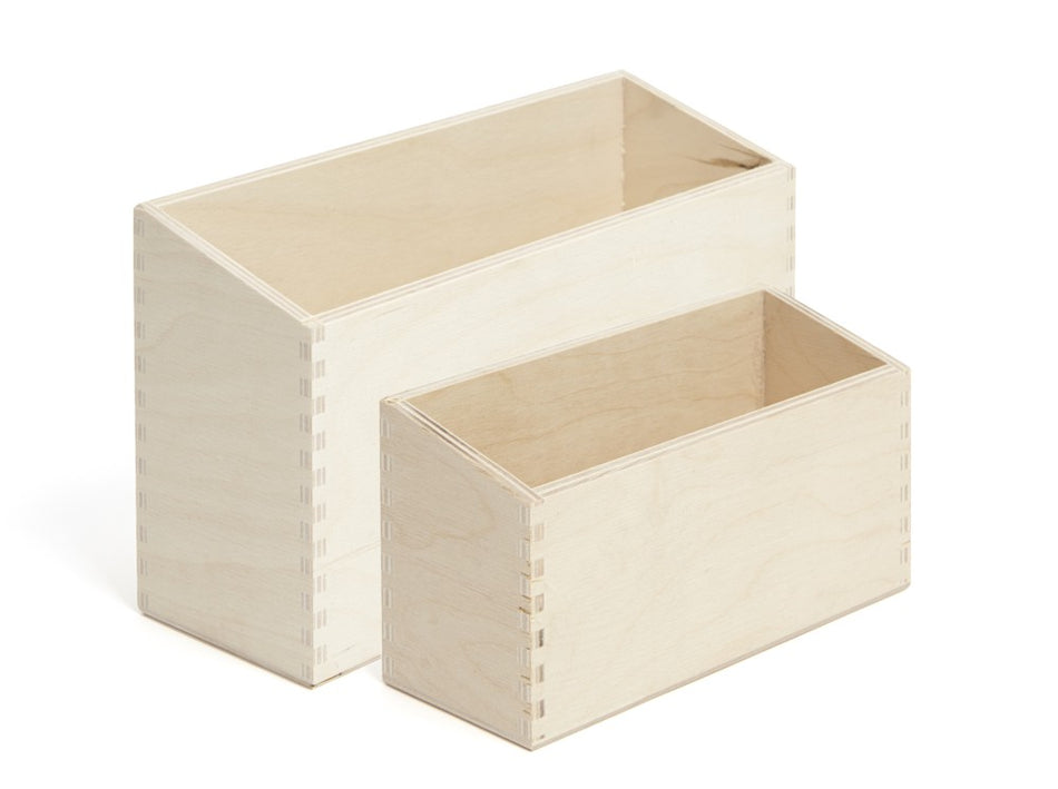 Karteikasten Holz Querformate