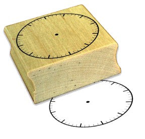 Uhrenstempel mit Minuteneinteilung