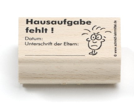 Stempel: Hausaufgabe fehlt!