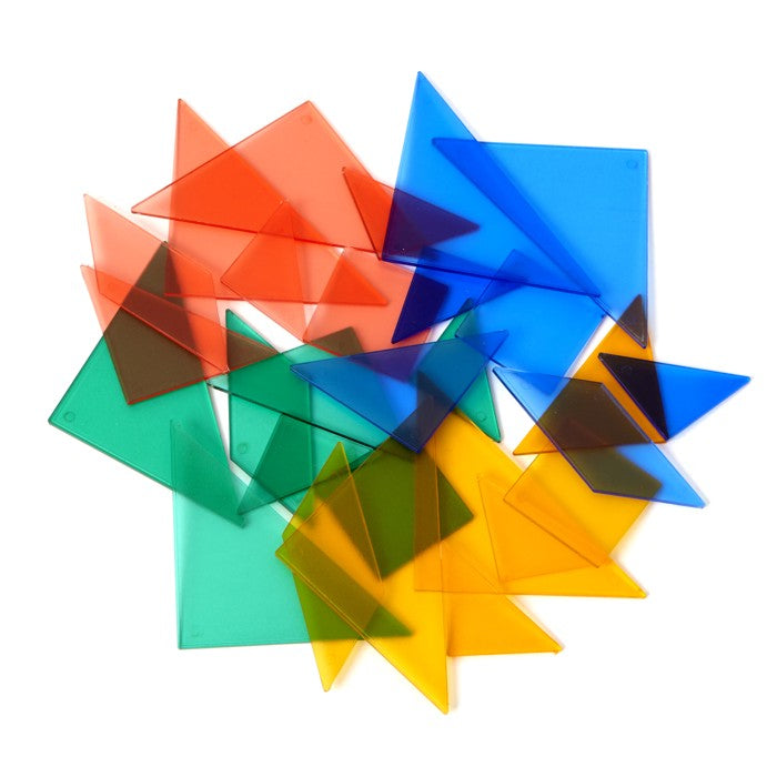 Tangram transparent, 4er Set