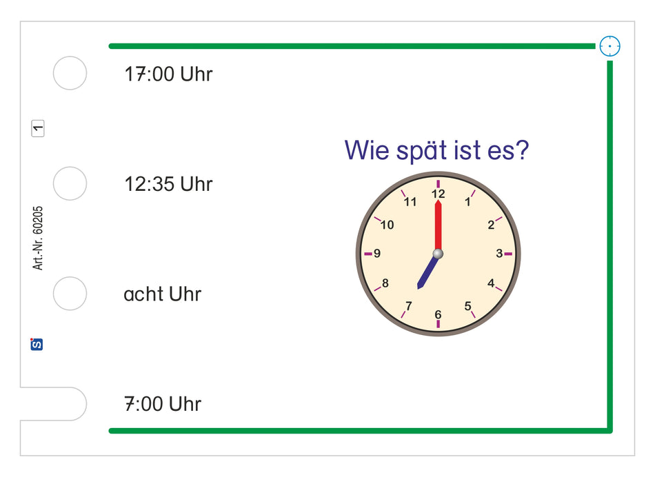 Uhrzeiten (Stöpselkasten)