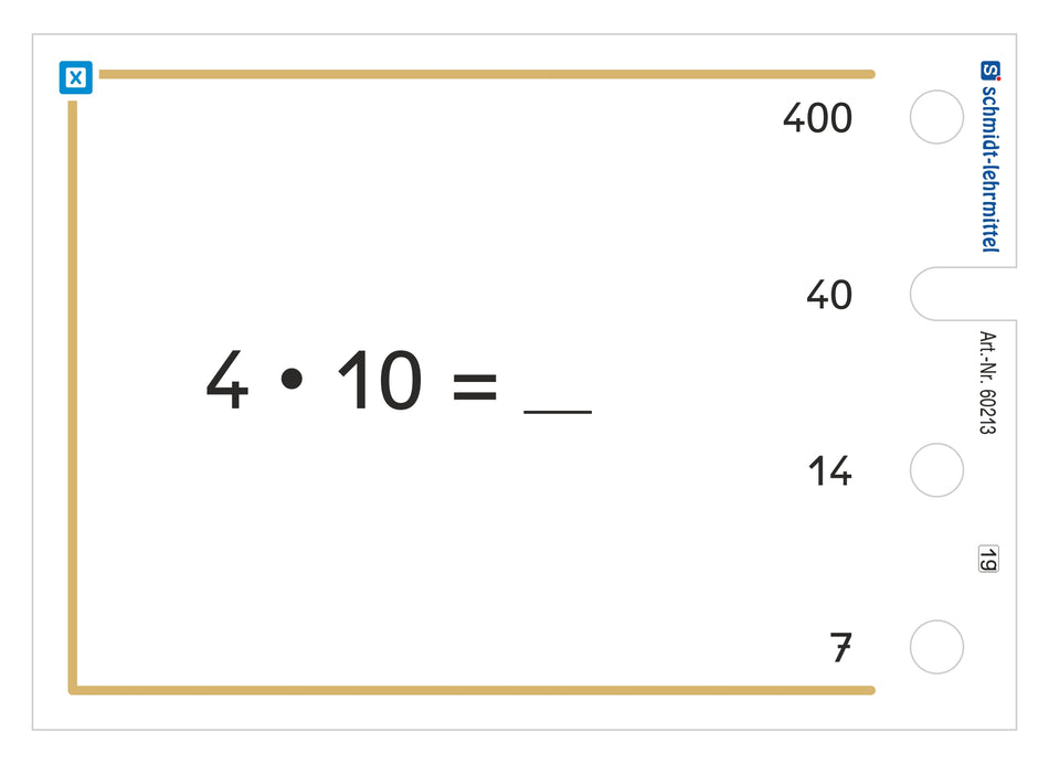 1 x 1 und Division mit 2, 5, 10 (Stöpselkasten)