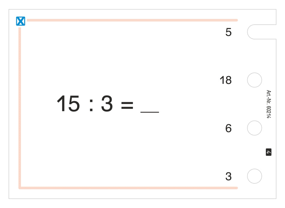 1 x 1 und Division mit 3, 6, 9 (Stöpselkasten)