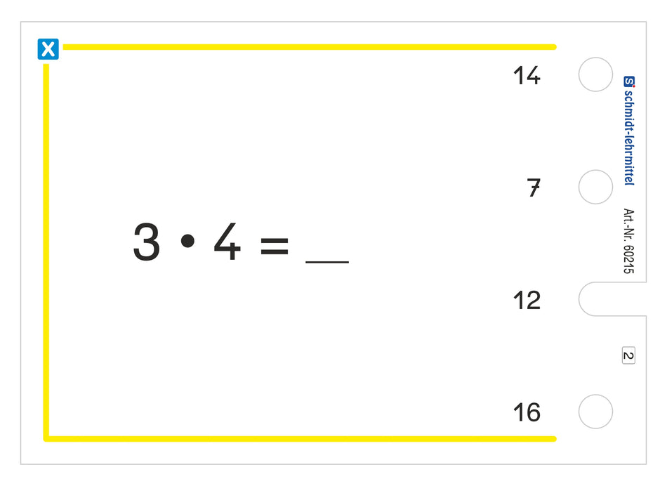 1 x 1 und Division mit 4, 8, 7 (Stöpselkasten)