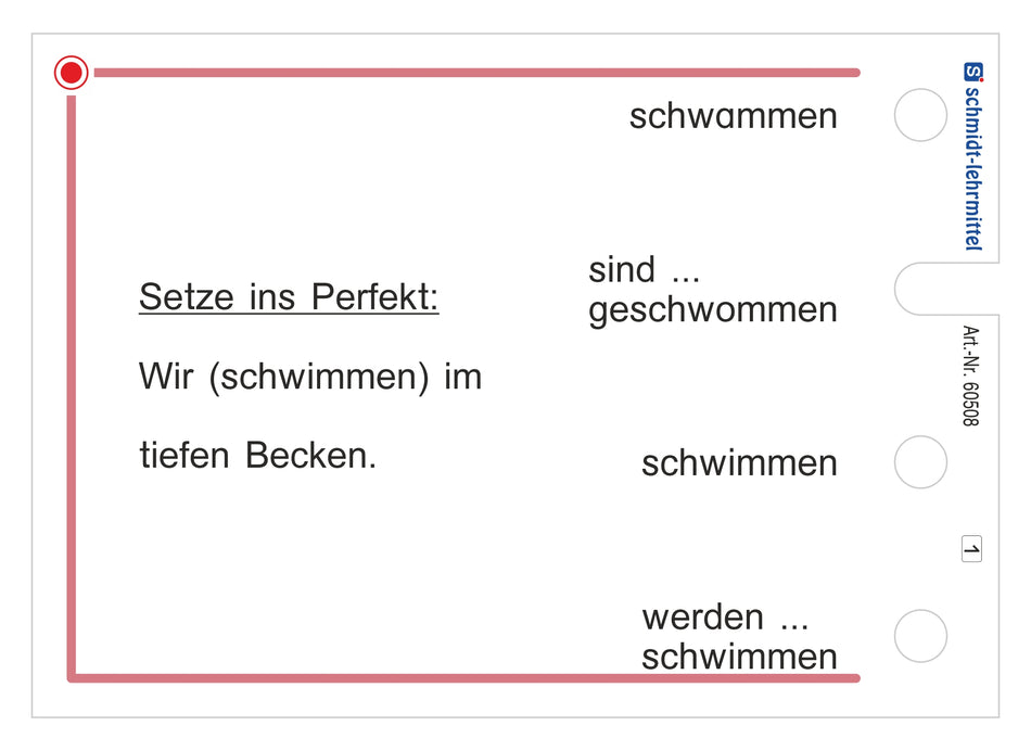 Die richtige Zeitform finden (Stöpselkasten)