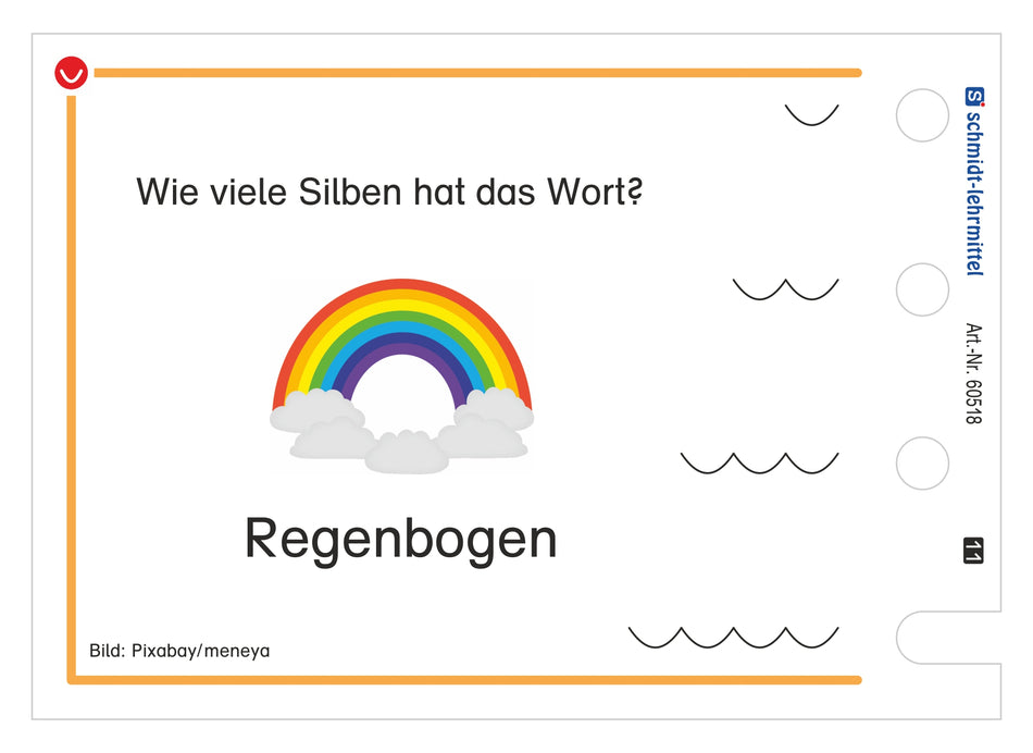 Silbengliederung - Wie viele Silben hat das Wort? (Stöpselkasten)