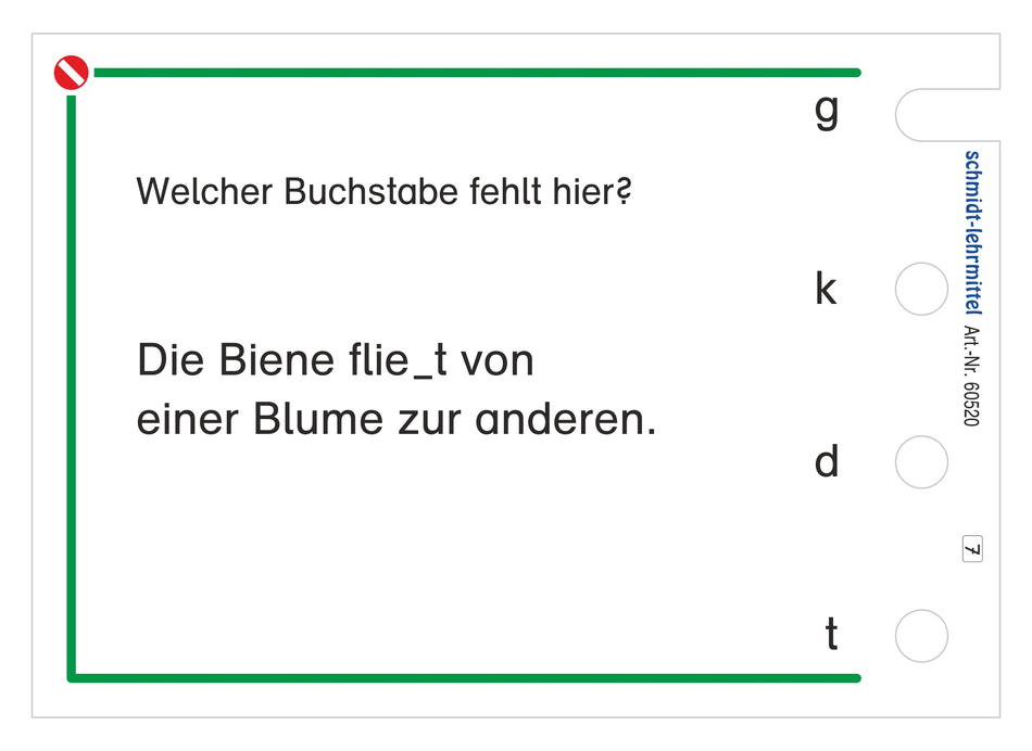 Weiterschwingen/Verlängern g/k, d/t, b/p (Stöpselkasten)