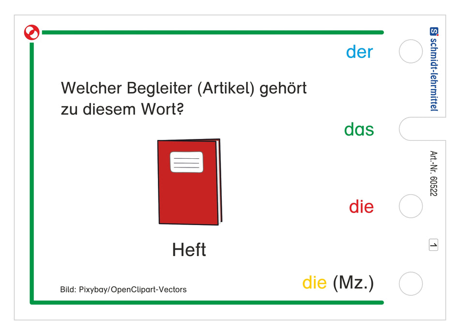 Artikel: Wortschatz Schule – DaZ (Stöpselkasten)