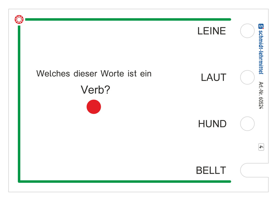 Wortarten erkennen (Stöpselkasten)