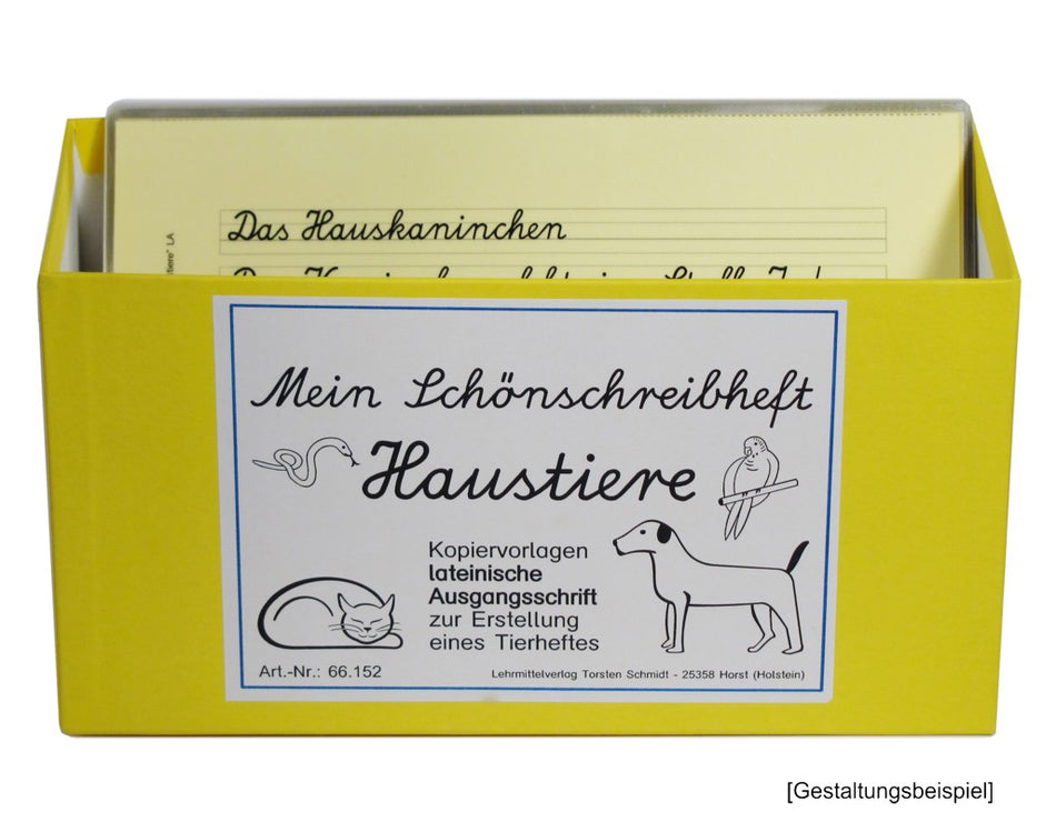 Schönschreibtexte "Haustiere"