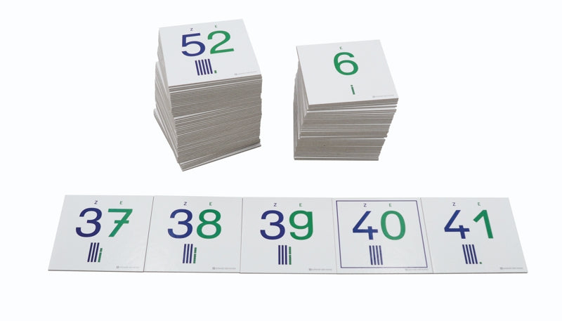 Hunderterschlange: Zahlenplatten 1-100
