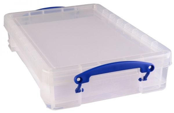4x A4 Ordner verschließbar Aktenmappe Aufbewahrungsbox Plastik Halterung Papier 