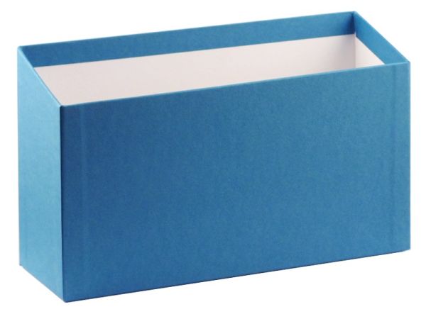 Karteibox A5 quer - blau