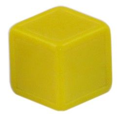 Blankowürfel 19mm gelb