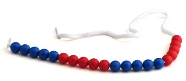 Rechenketten 20 blau/rot (5-er Schritte)