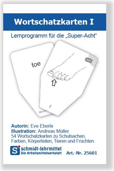 Wortschatzkarten Frühenglisch I (Super-8)