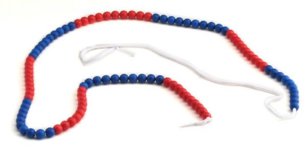 Rechenketten 100 blau/rot (10-er Schritte)