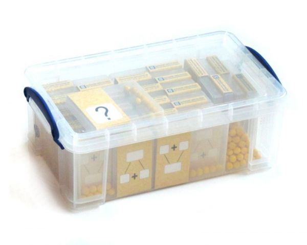 Klassensatz Schüttelbox - gelb + Stapelbox