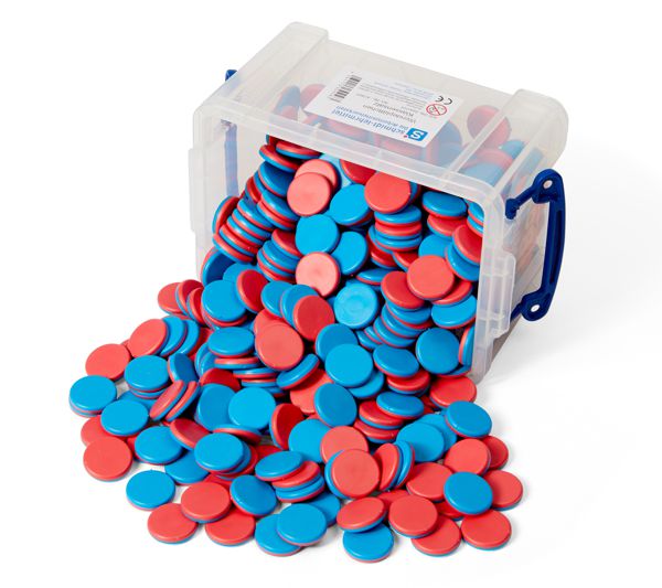 Wendeplättchen Für Mathe - Rot & Blau Zum Rechnen Lernen In Der Grundschule